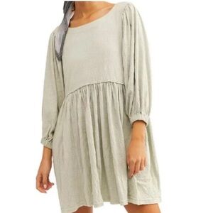 FP Get Obsessed Babydoll Dress - Tidal Foam